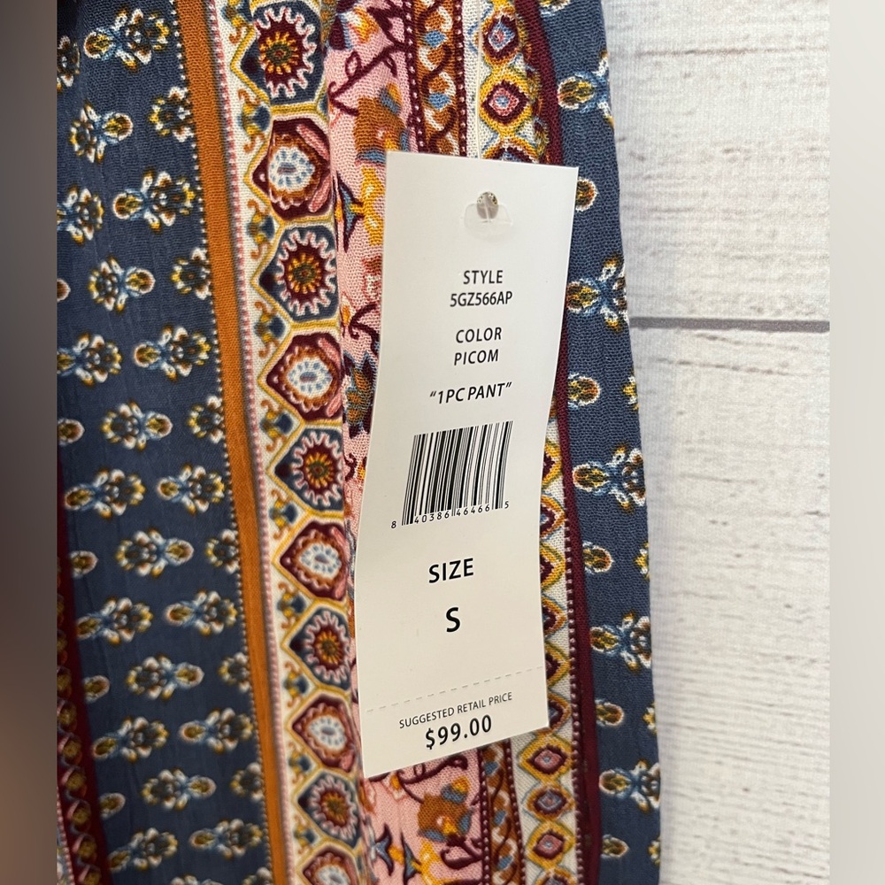 JM Studio By John Meyer | NWT Women’s Boho Wide Leg Cropped Pants - Picture 6 of 8